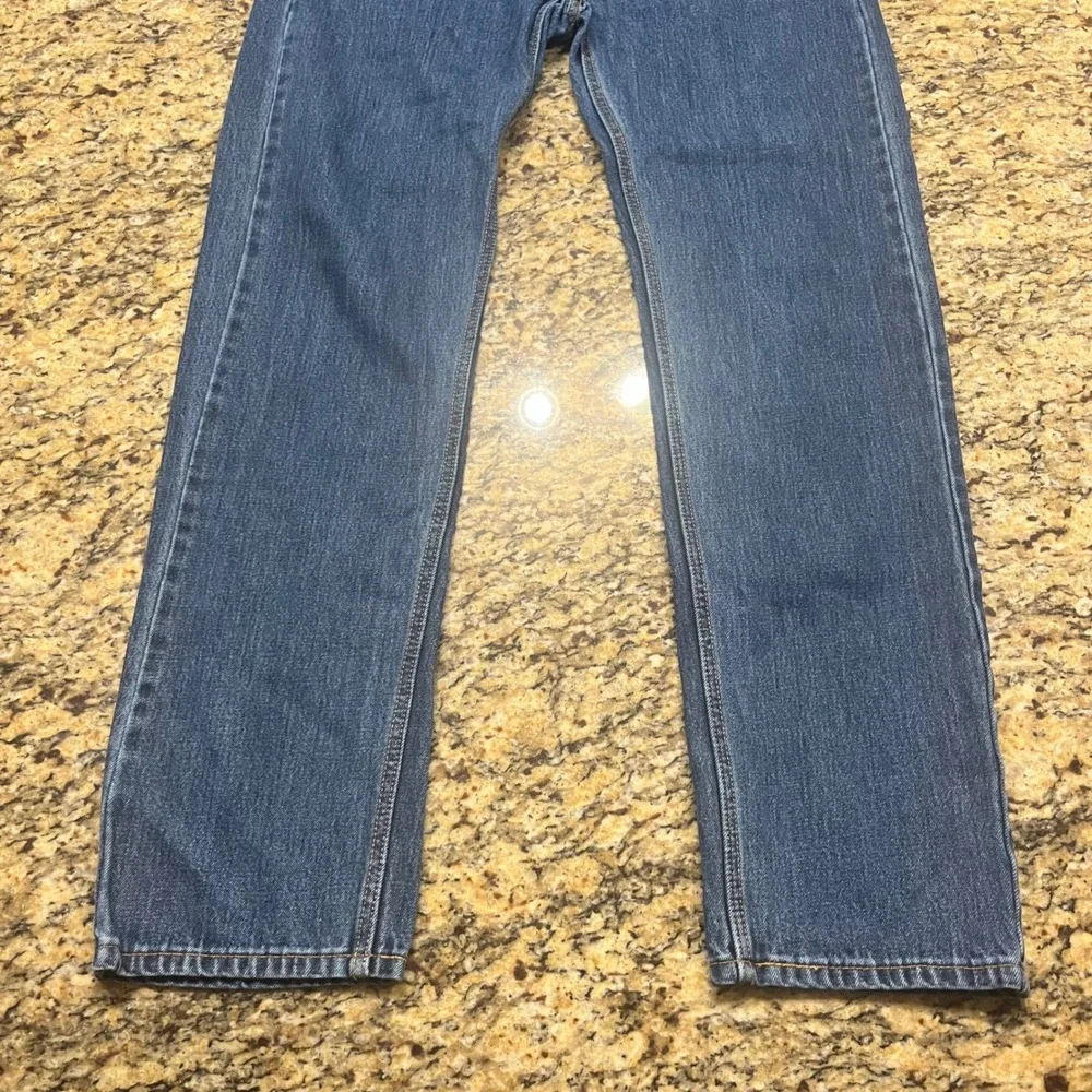 Levis 505 Regular Fit Straight Leg Mens Blue Denim Jeans 34x34